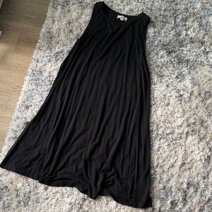 LOFT Black Midi Dress